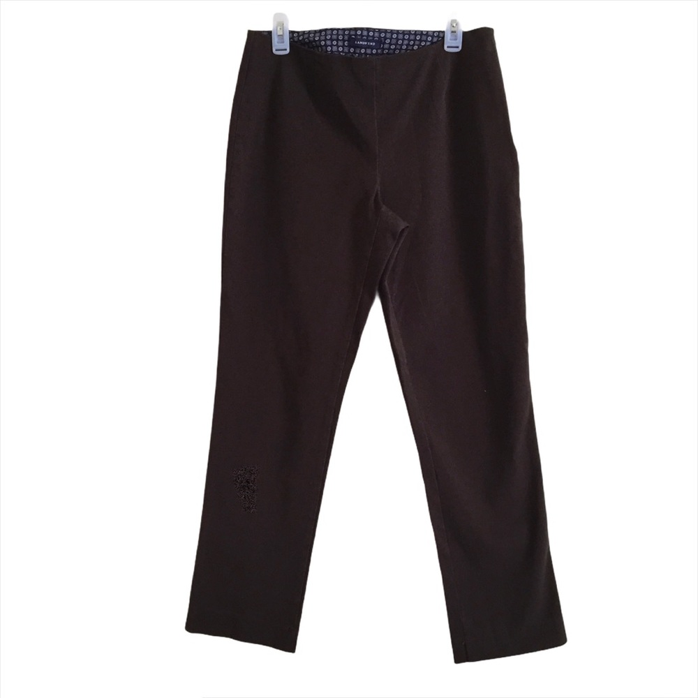 Lands' End Brown Stretch Casual Pants Sz 10